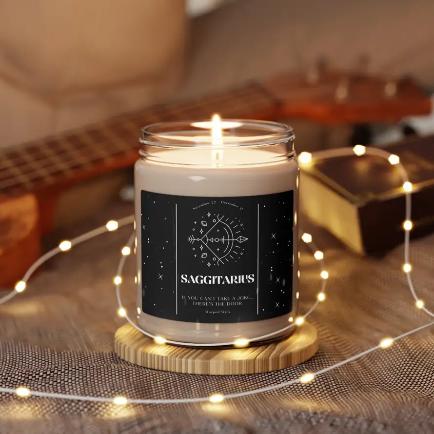 Sagittarius Scented Zodiac Candle: A Journey of Spice and Warmth