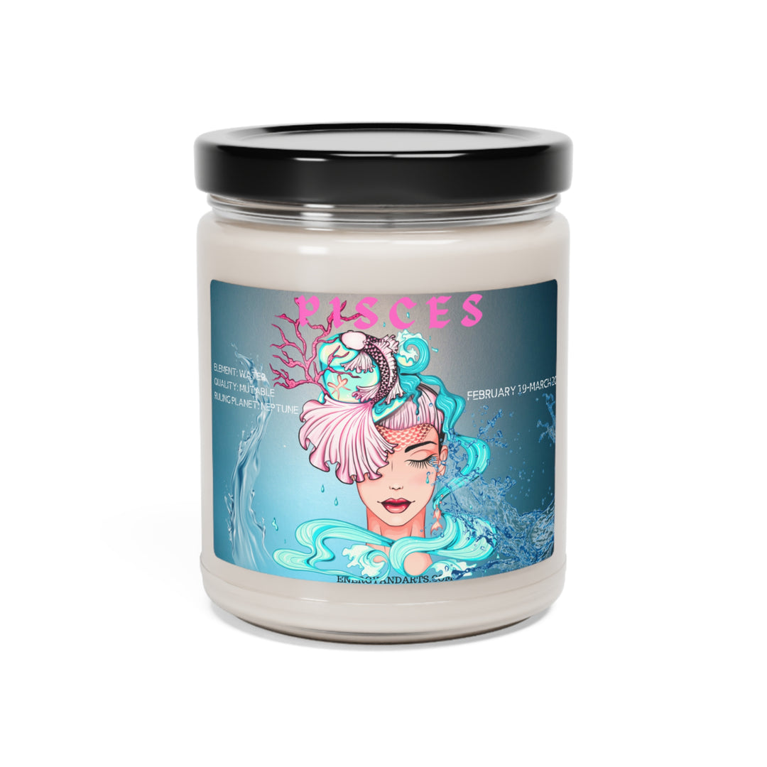 PISCES  Zodiac Scented Candle: Dive into Dreamy Depths