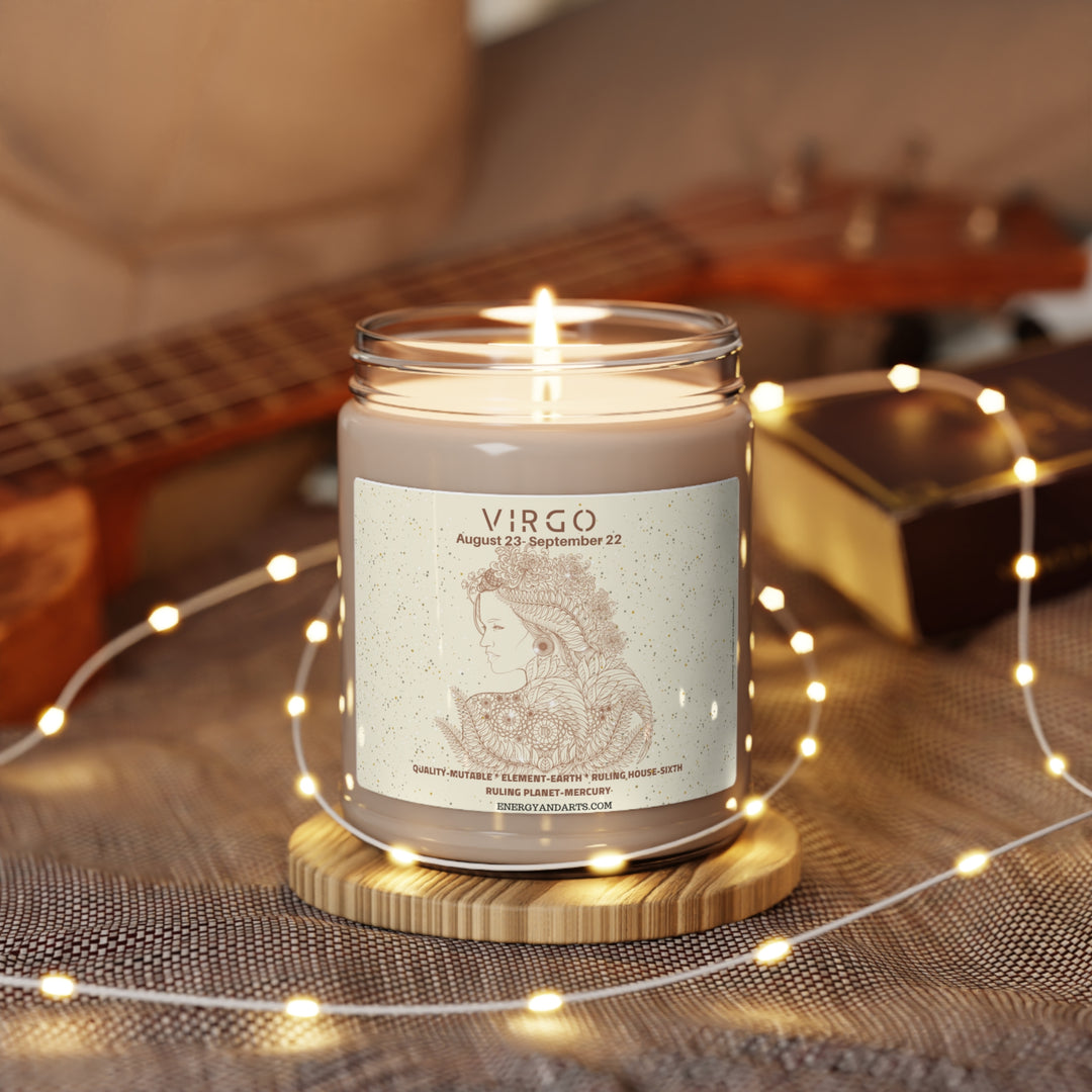 VIRGO ZODIAC Scented Soy Candle-Essence of Earthly Tranquility