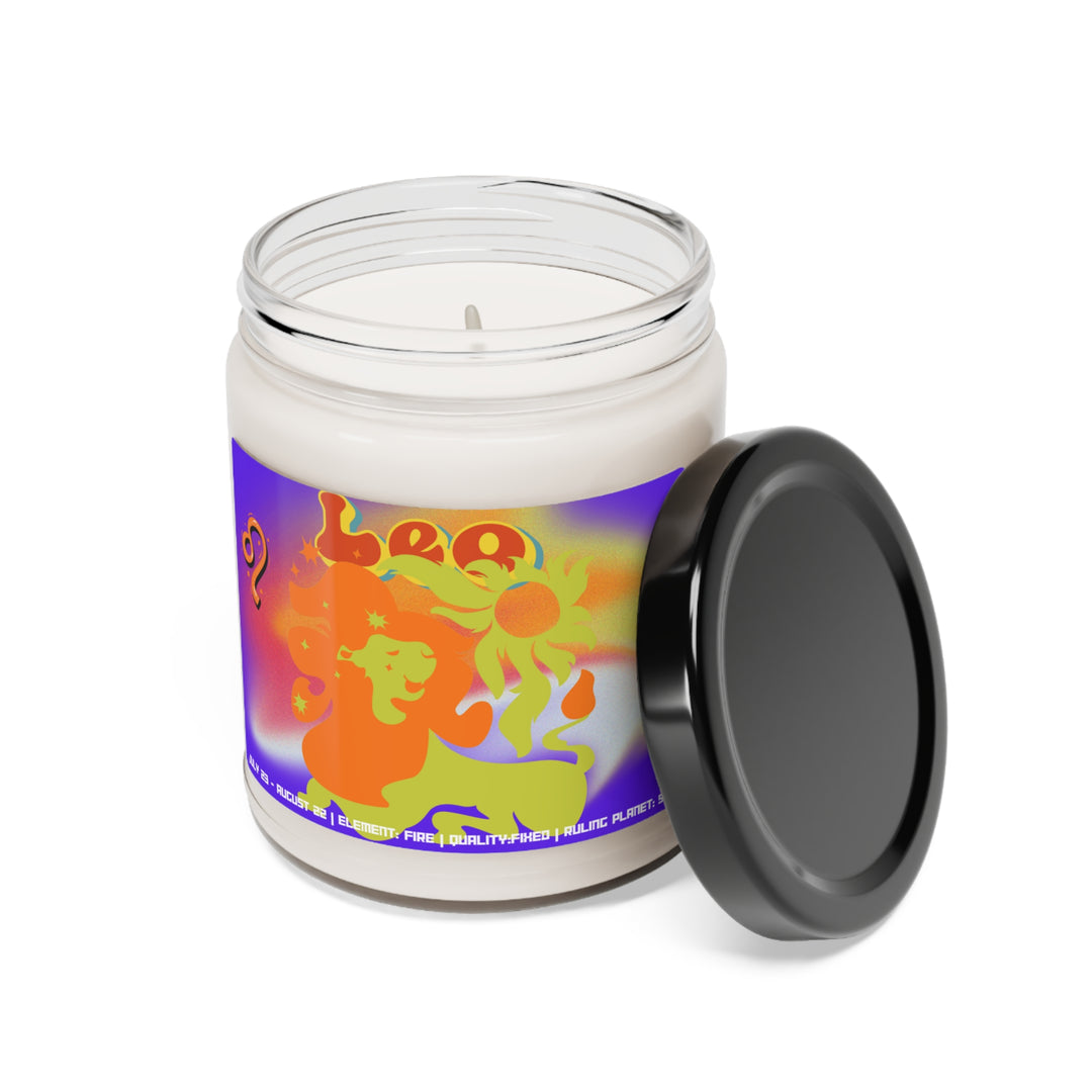 LEO of Scented Zodiac Candle-Radiate with Regal Warmth